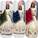 Pure Tissue Silk Sequence Work Lehenga Choli With Dupatta thumb 2
