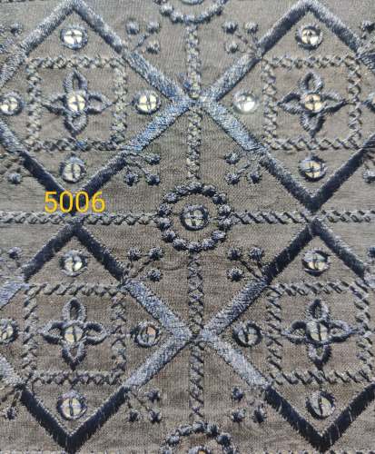 Embroidery Work Fendi Cotton fabric 