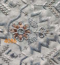 Malai Satin Embroidery Fabric 