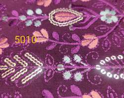 Small Flower Embroidery Work Kurta Fabric 