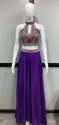 Crop Top With Palazzo And Shrug Set  thumb 7