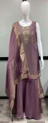 Ladies Fancy Banarasi Silk Suit by Mani Fashion