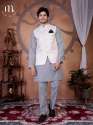 Men's Ethnic Wear Classic Off White Jacquard Modi Coat thumb 2