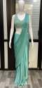 Sea Green Pre Draped Ready To Wear Saree Ethnic Designer Saree Manufacturer