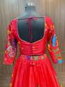 Silk Lehenga Choli with Colorful Rajasthani Print and Decorative Designer Dupatta Supplier thumb 7