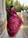 Exclucive Pure Silk Saree With Ikkat And Patola Weaving thumb 1