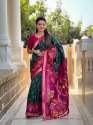 Exclucive Pure Silk Saree With Ikkat And Patola Weaving thumb 4