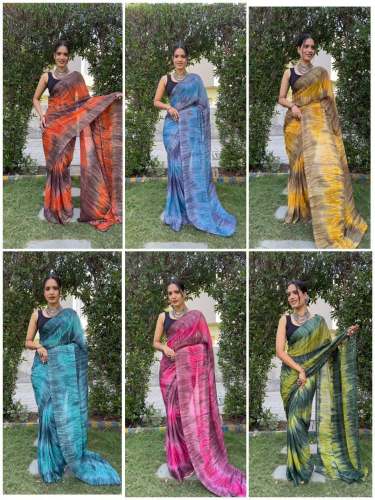 Beautiful Georgette Ready To Wear 1 Min Saree