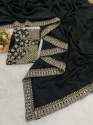 Bollywood  Trendy saree with Multiple colours and Trending Mirror Work thumb 5