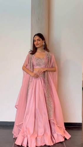 Chinon Thread Sequence Heavy Boutiq Lehenga