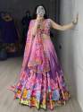 Exclusive Floral & Geometric Printed Lehenga Set thumb 2