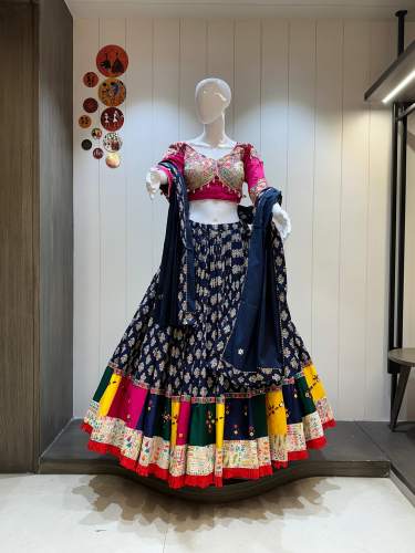 Kesariya Navratri Lehenga Choli and Dupatta 