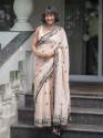 Premium Quality Linen Digital Print Saree thumb 6