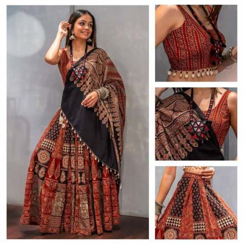 Printed Kodi Lace Lehenga Choli with dupatta 