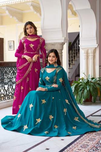 Royal Look Thread Work Gown 
