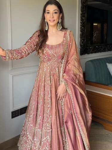 Trending Crunchy Silk Embroidery Salwar Suit  
