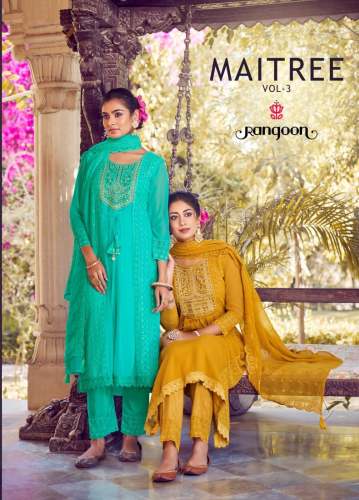 Sifli Georgate With Fancy Embrodery work kurti