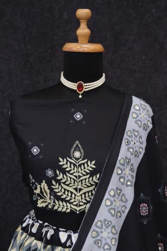 Midnight Bloom Lehenga