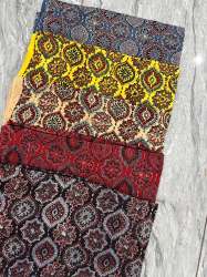 Ajrakh hand block print modal silk fabrics 