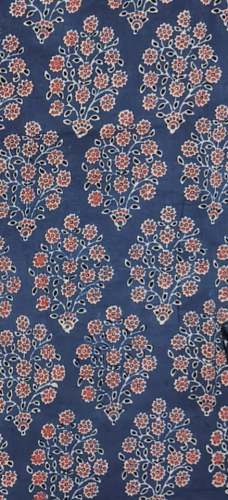 Ajrakh Pure Natural Block Printed Fabric