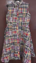 Cotton Yan Dyed Patchwork Girls Dress