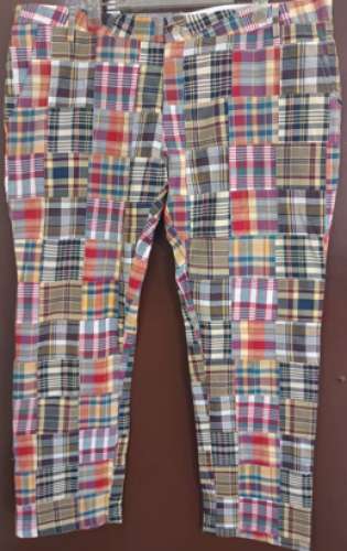 100% Cotton Yarn Dyed Patchwork  Boys Pants