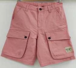 Cotton Kids Twill Cargo Shorts