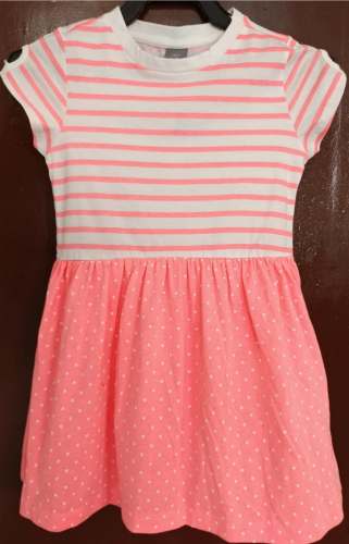 cotton lining baby pleated dress