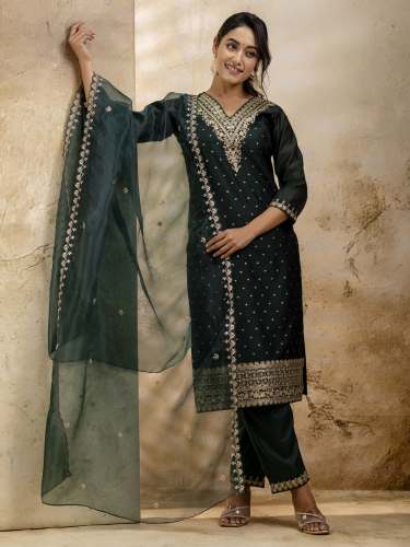 Arina Women Kurta and Pant Sets Chanderi Silk Blend