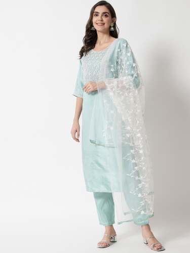 Cotton kurti pant dupatta set manufacturer