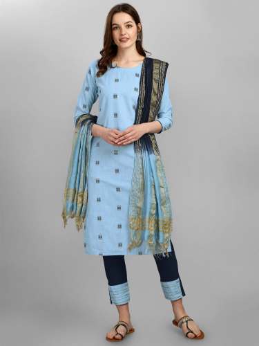 Designer readymade kurti pant dupatta set manufacturer 