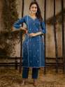 Women's Embroidered Kurti pant set