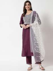 embroidered kurta pant dupatta set wear manufacturer