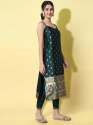 Green Aangan Ethnic Kurta with Trousers & Dupatta Set thumb 3