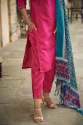Women Kurta and Trousers Pant Set Silk Blend thumb 2
