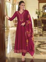 pink anarkali suits manufaturer