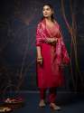 pink-women-kurta-and-pant-sets-simar-silk-fabric