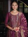 Purple Women Silk Blend Kurta Pant Dupatta  manufaturer thumb 1