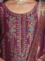 Purple Women Silk Blend Kurta Pant Dupatta  manufaturer thumb 3