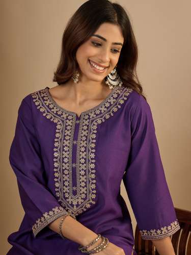 Viscose Rayon Embroidered Kurti