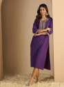 Viscose Rayon Embroidered Kurti thumb 1