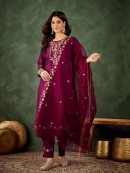 Viscose Silk Blend Kurti Set 