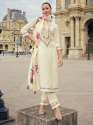 white-women-silk-blend-kurta-pant-dupatta-set