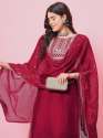 Women Kurta and Trousers Pant Set Silk Blend