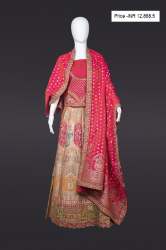 Amber Glow Lehanga      Rang-a-Mehfil