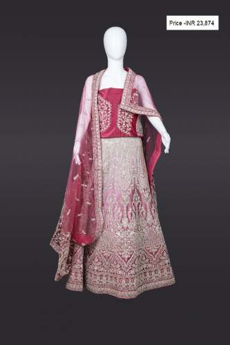 Crimson Bloom Lehanga