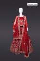 Scarlet Majesty Lehanga   Mehar-a-Gulabi