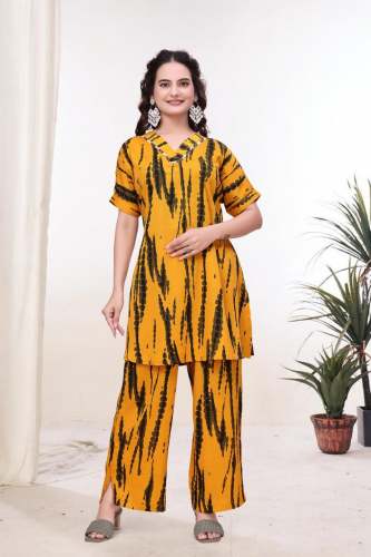Premium Designer Delta Fabric  Co-Ord Set