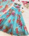 Pure Organza Digital Printed Lehenga Choli With Dupatta thumb 4