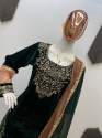 Velvet Embroidery Work Ready made Suit thumb 9